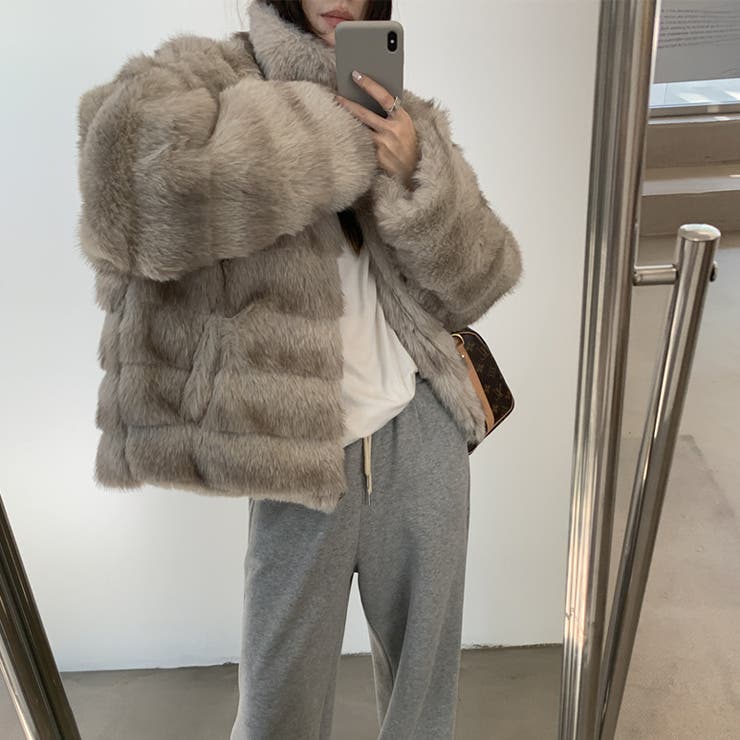 甘辛系ガールズ☆レトロ調フェイクミンクゆったり中綿ファーコート | 17kg | 詳細画像42 