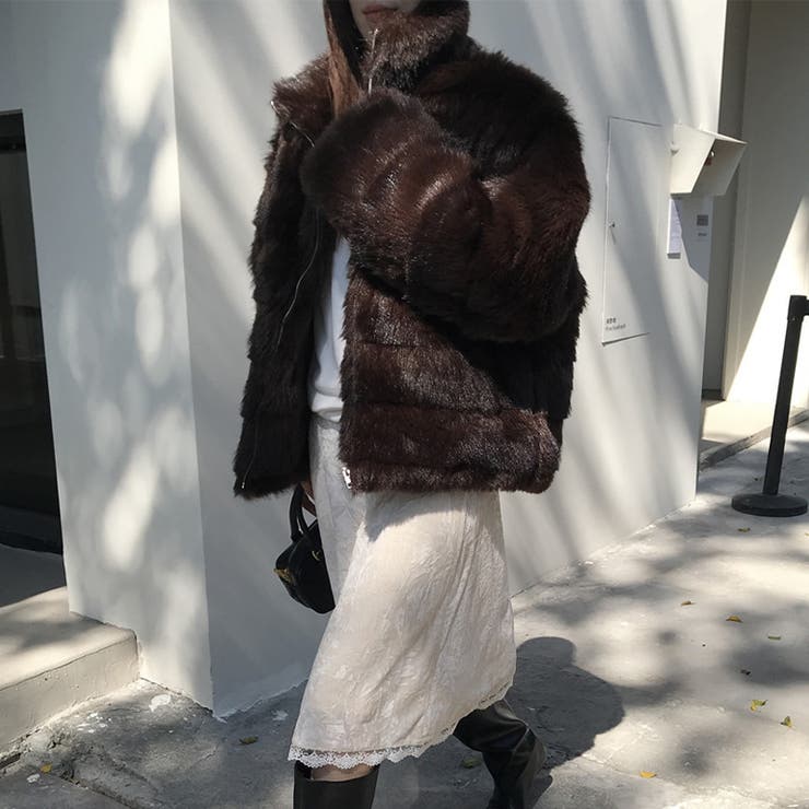 甘辛系ガールズ☆レトロ調フェイクミンクゆったり中綿ファーコート | 17kg | 詳細画像4 