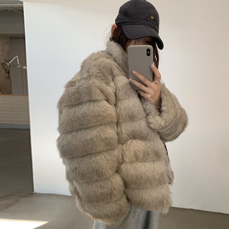 甘辛系ガールズ☆レトロ調フェイクミンクゆったり中綿ファーコート | 17kg | 詳細画像44 