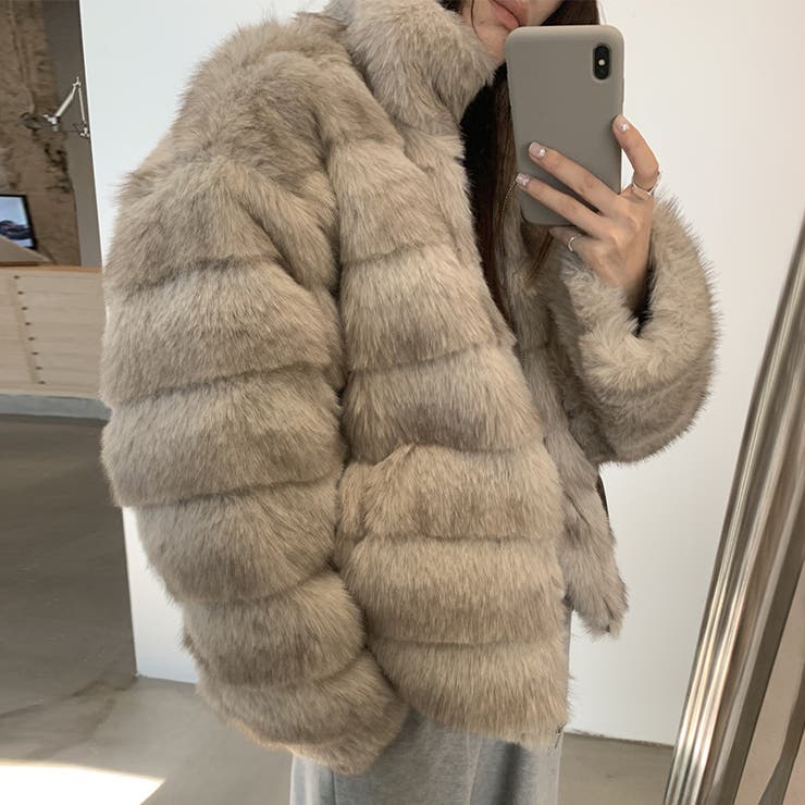 甘辛系ガールズ☆レトロ調フェイクミンクゆったり中綿ファーコート | 17kg | 詳細画像45 