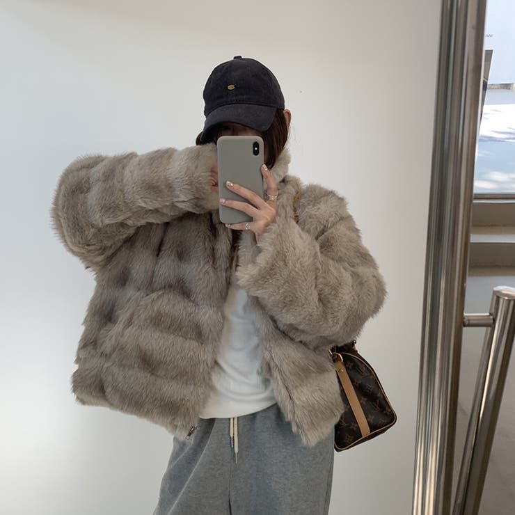 甘辛系ガールズ☆レトロ調フェイクミンクゆったり中綿ファーコート | 17kg | 詳細画像47 