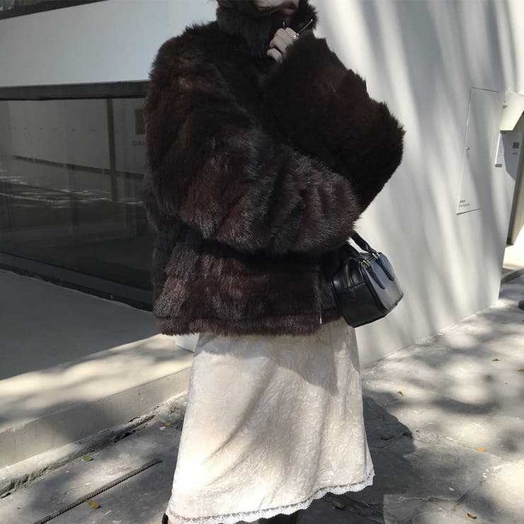 甘辛系ガールズ☆レトロ調フェイクミンクゆったり中綿ファーコート | 17kg | 詳細画像5 