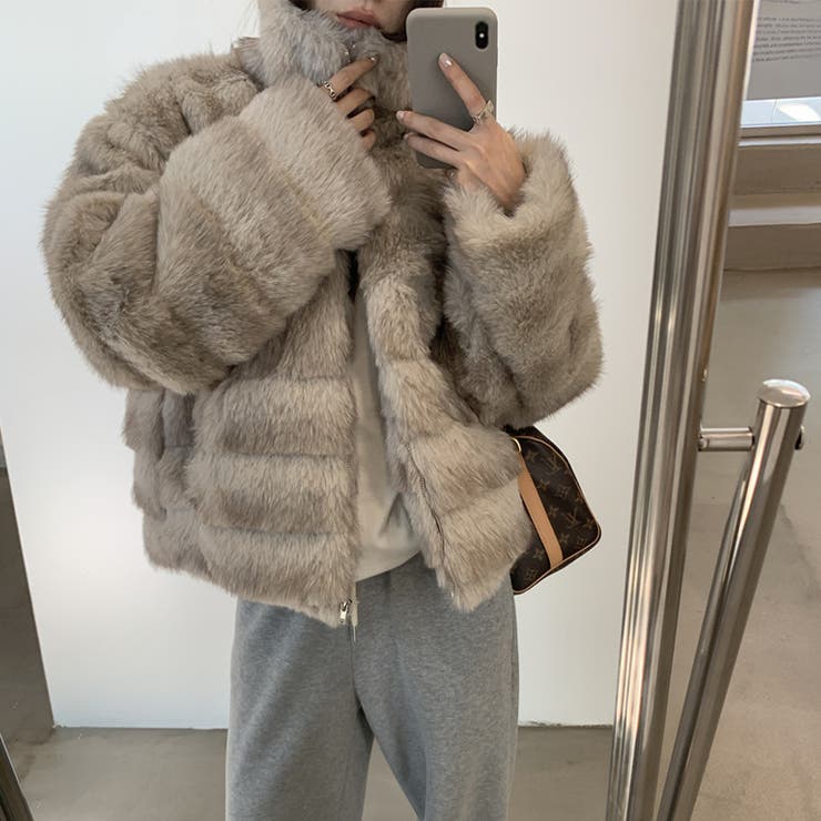 甘辛系ガールズ☆レトロ調フェイクミンクゆったり中綿ファーコート | 17kg | 詳細画像52 