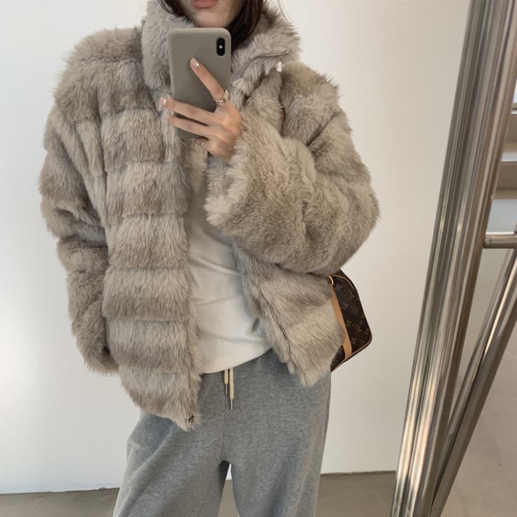 甘辛系ガールズ☆レトロ調フェイクミンクゆったり中綿ファーコート | 17kg | 詳細画像55 