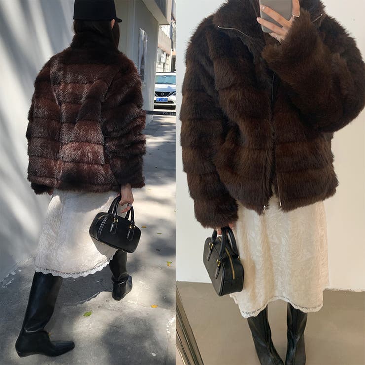 甘辛系ガールズ☆レトロ調フェイクミンクゆったり中綿ファーコート | 17kg | 詳細画像57 