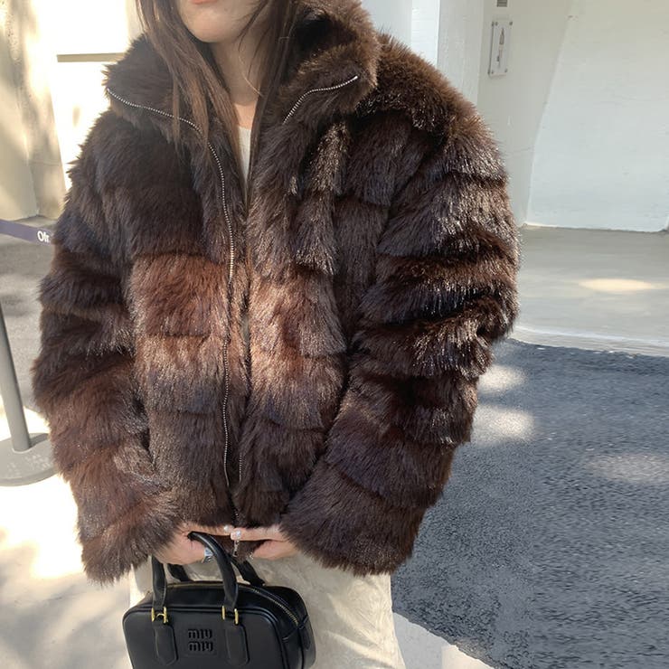 甘辛系ガールズ☆レトロ調フェイクミンクゆったり中綿ファーコート | 17kg | 詳細画像64 