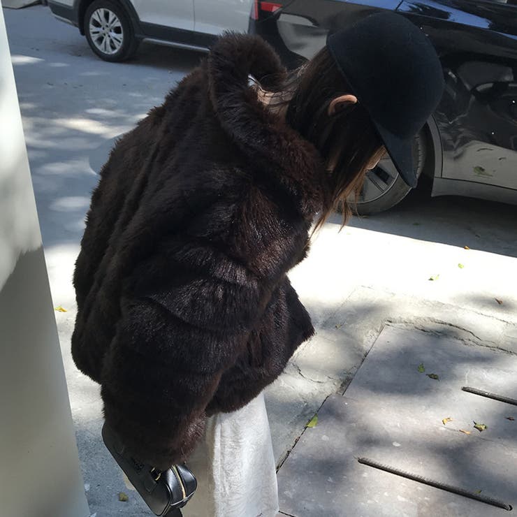 甘辛系ガールズ☆レトロ調フェイクミンクゆったり中綿ファーコート | 17kg | 詳細画像71 