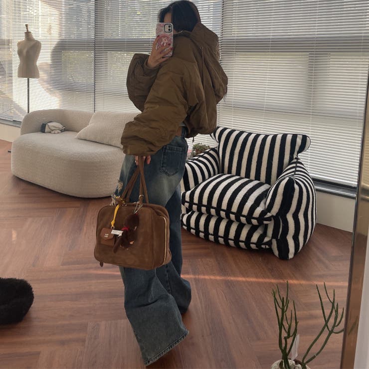 ユニセックス☆ダメージ加工フェイクレイヤード二重とろみワイドデニムパンツ | 17kg | 詳細画像26 