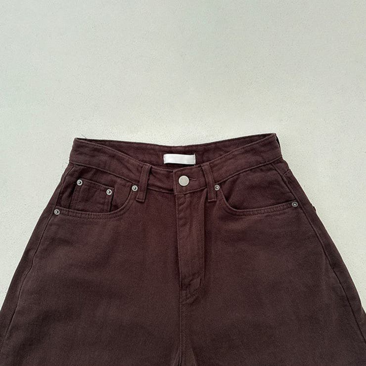 甘辛系ガールズ レトロウォッシュレオパード×文字ワッペンワイドストレートデニムパ… | 17kg | 詳細画像26 