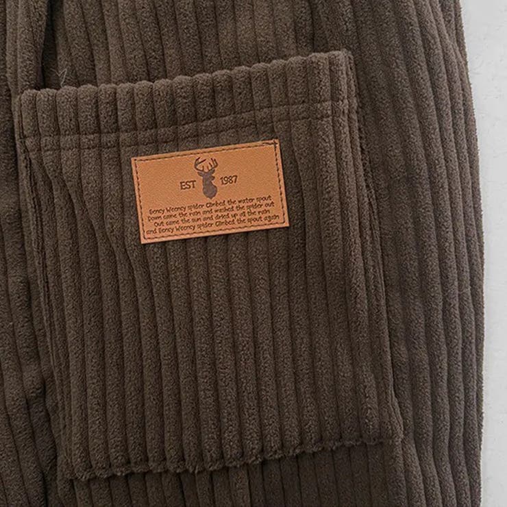 ゆるカワコーデ コーデュロイストライプ柄ウエストゴムドローストリング入りロングパ… | 17kg | 詳細画像23 