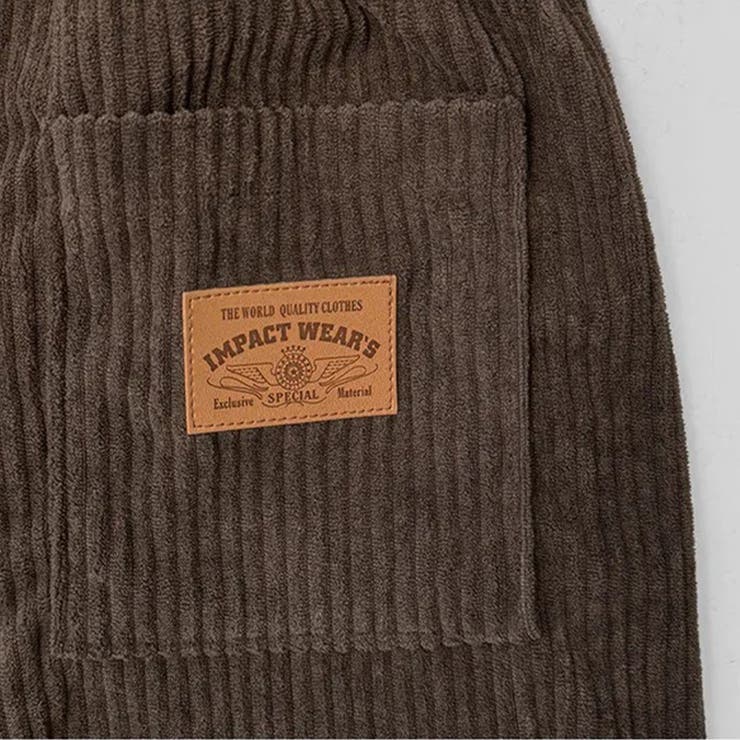 ゆるカワコーデ コーデュロイストライプ柄ウエストゴムドローストリング入りロングパ… | 17kg | 詳細画像24 