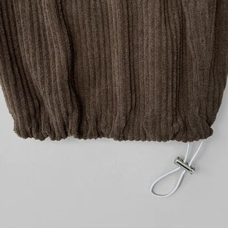 ゆるカワコーデ コーデュロイストライプ柄ウエストゴムドローストリング入りロングパ… | 17kg | 詳細画像25 