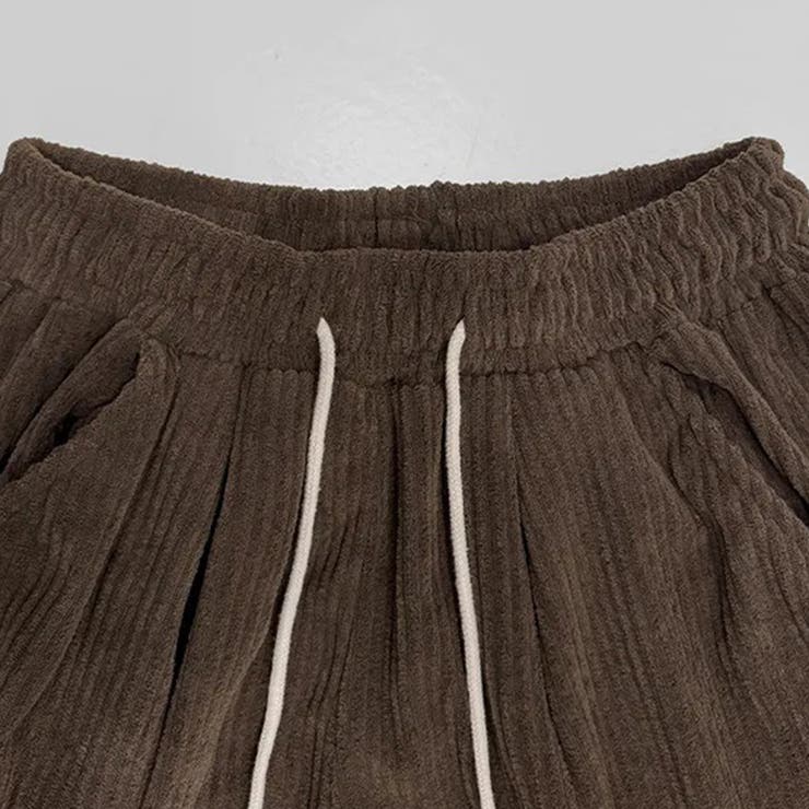 ゆるカワコーデ コーデュロイストライプ柄ウエストゴムドローストリング入りロングパ… | 17kg | 詳細画像27 