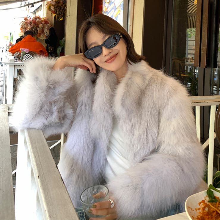 甘辛系ガールズ☆スタンドカラー 上品で華やかなフェイクファーコートエコファー | 17kg | 詳細画像4 