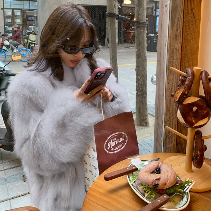 甘辛系ガールズ☆スタンドカラー 上品で華やかなフェイクファーコートエコファー | 17kg | 詳細画像22 