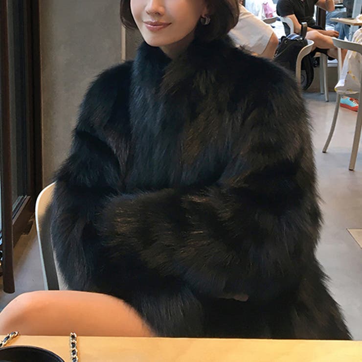 甘辛系ガールズ☆スタンドカラー 上品で華やかなフェイクファーコートエコファー | 17kg | 詳細画像28 