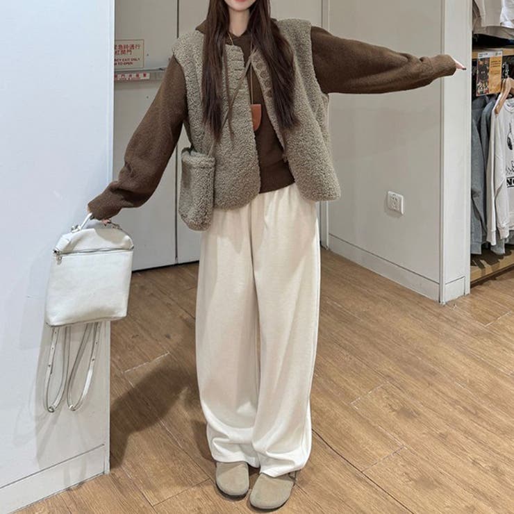 ゆるカワコーデ フェイクシープボア ベスト | 17kg | 詳細画像15 