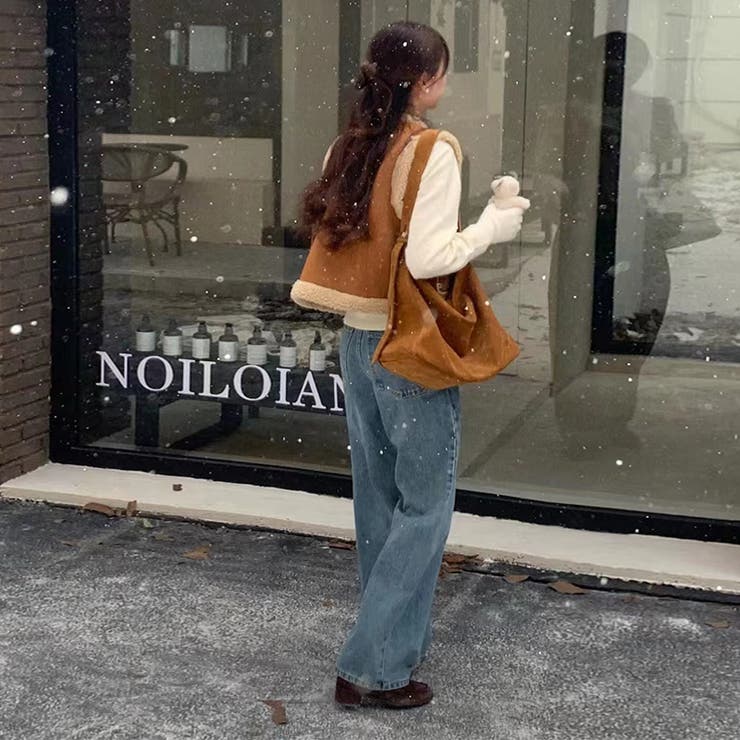 大人っぽく洗練された☆シープボア×フェイクファー牛角ボタン ベスト／ジレ | 17kg | 詳細画像8 