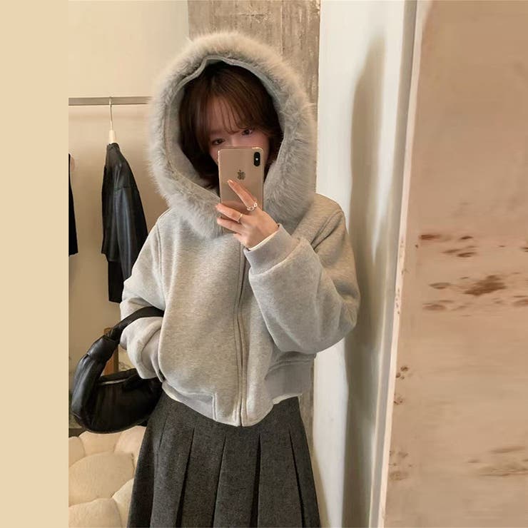 心地の良いスウェット風 取り外し可能なビッグファー付き フード一体型 | 17kg | 詳細画像5 