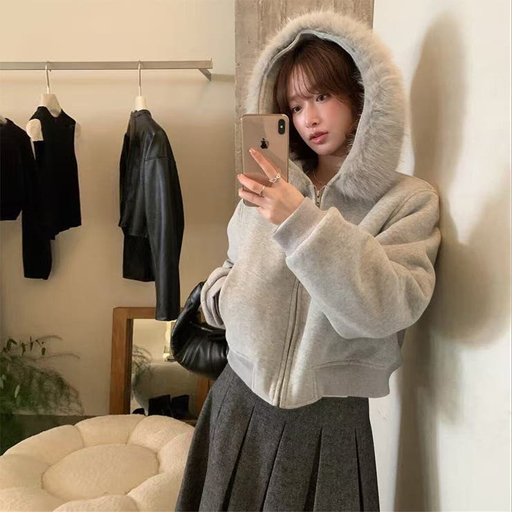 心地の良いスウェット風 取り外し可能なビッグファー付き フード一体型 | 17kg | 詳細画像3 