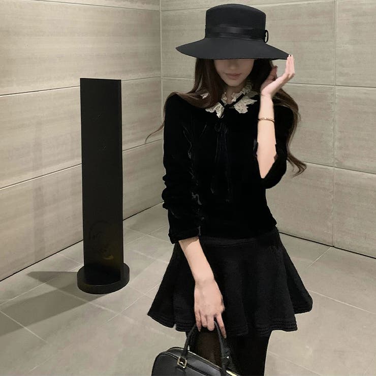 ベルベットワンピース | ゆるカワコーデ☆バロックベルベットシリーズ取り外し可能な襟 シャツ／ワンピース | 17kg