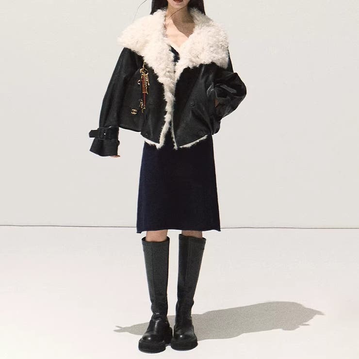 パーカー風アウター マットで柔らかな光沢 ふんわりシープボア | 17kg | 詳細画像5 