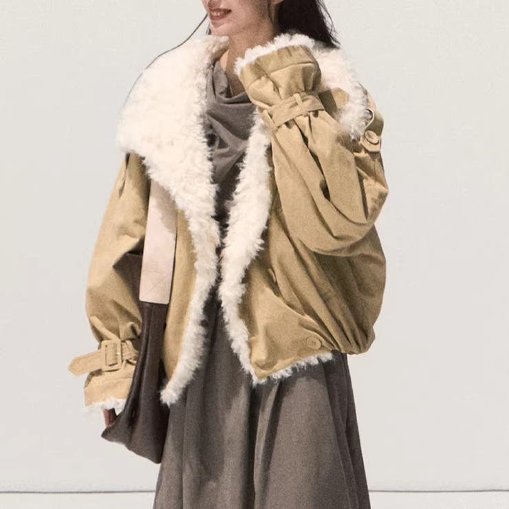 パーカー風アウター マットで柔らかな光沢 ふんわりシープボア | 17kg | 詳細画像16 