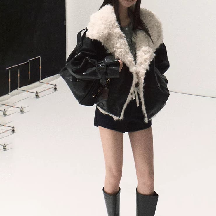 パーカー風アウター マットで柔らかな光沢 ふんわりシープボア | 17kg | 詳細画像20 