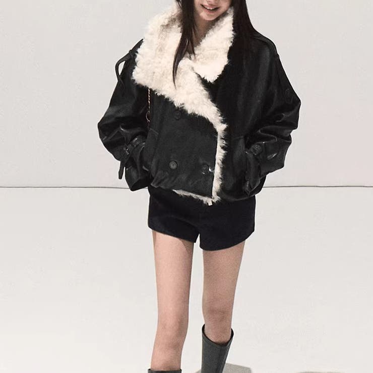 パーカー風アウター マットで柔らかな光沢 ふんわりシープボア | 17kg | 詳細画像31 