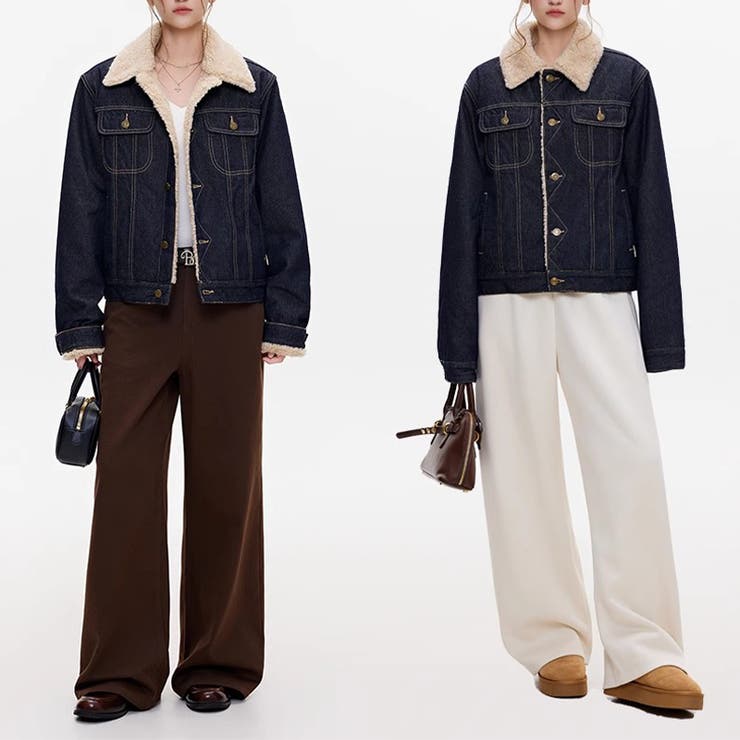 ゆるカワコーデ☆デニム×シープボアジャケット体型カバーアウター | 17kg | 詳細画像11 