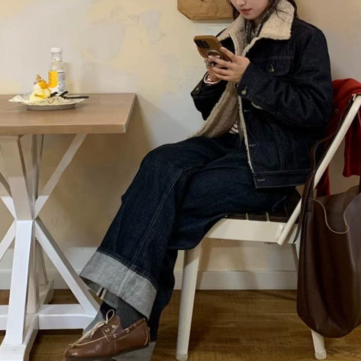 ゆるカワコーデ☆デニム×シープボアジャケット体型カバーアウター | 17kg | 詳細画像18 