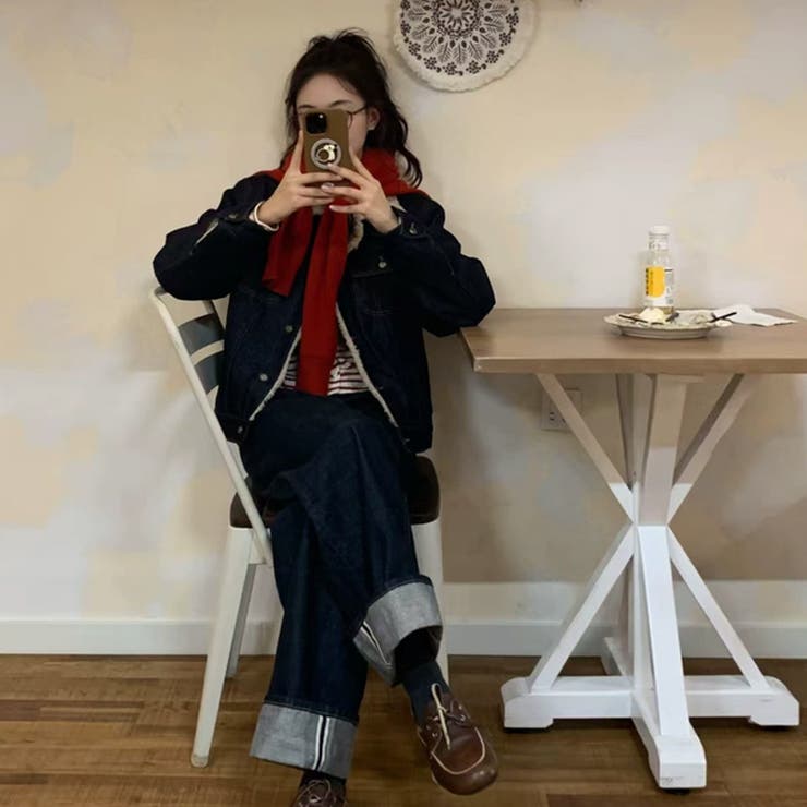 ゆるカワコーデ☆デニム×シープボアジャケット体型カバーアウター | 17kg | 詳細画像21 