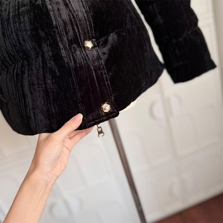 甘辛系ガールズ ベルベット「ブラックチョコ」90％グースダウンリバーシブル メタ… | 17kg | 詳細画像14 