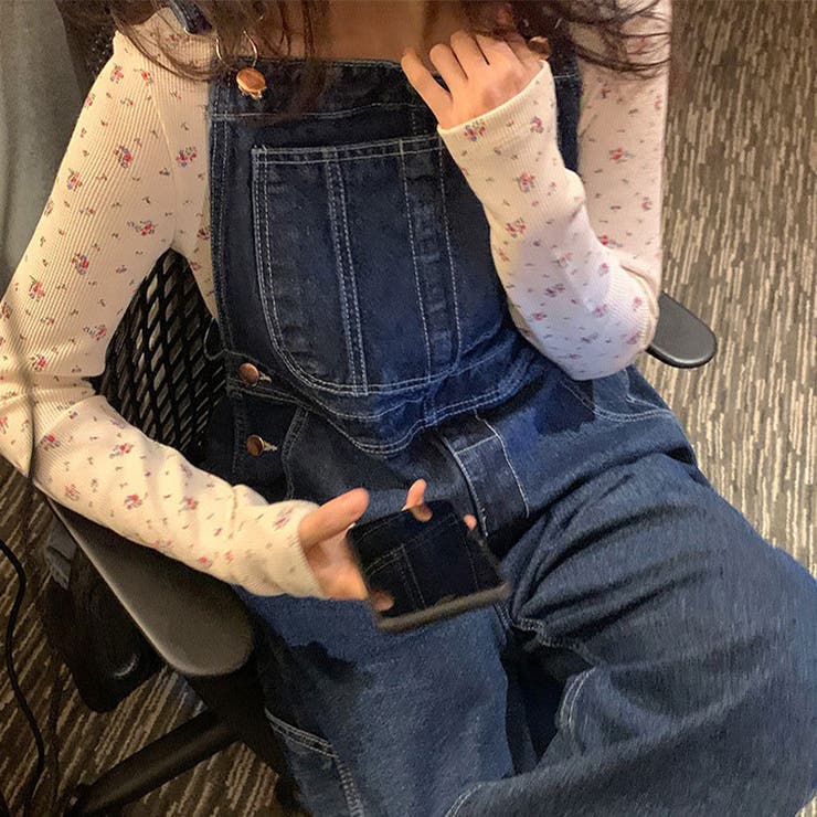 ゆるカワコーデ☆フラワープリント スクエアネック ショート丈 ニットトップス | 17kg | 詳細画像8 