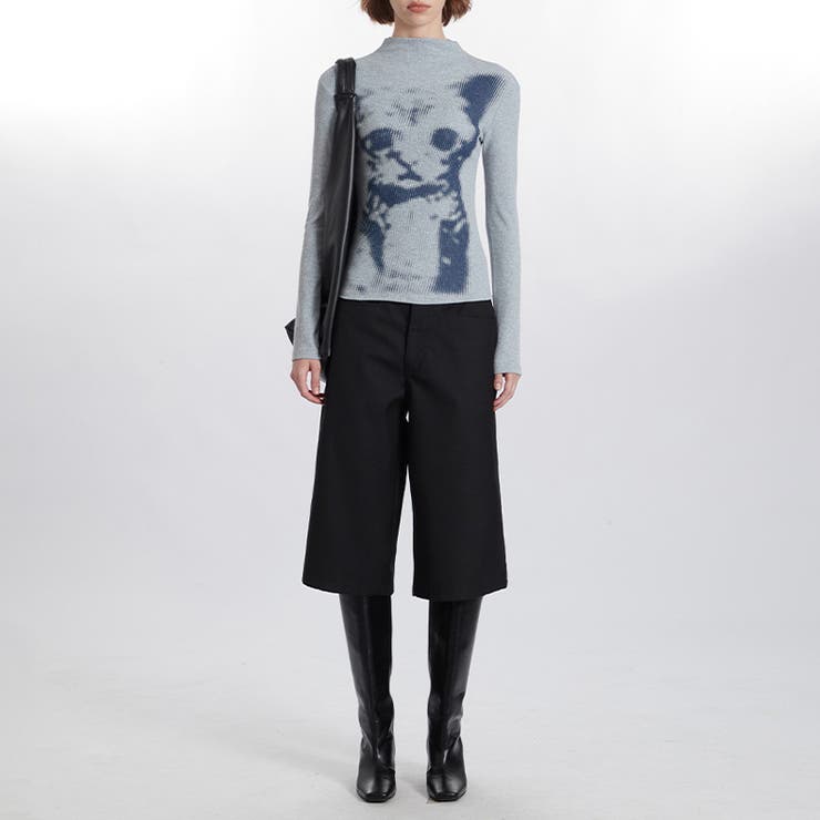 甘辛系ガールズ 猫プリント トップス長袖インナー | 17kg | 詳細画像7 