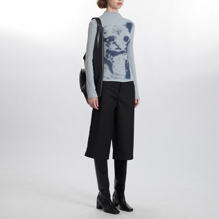 甘辛系ガールズ 猫プリント トップス長袖インナー | 17kg | 詳細画像8 