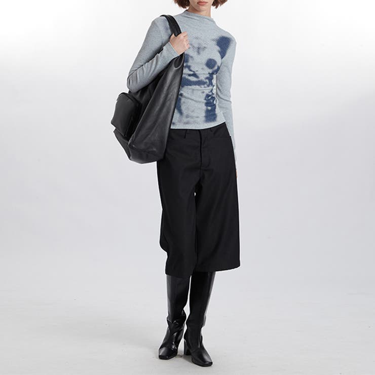 甘辛系ガールズ 猫プリント トップス長袖インナー | 17kg | 詳細画像2 