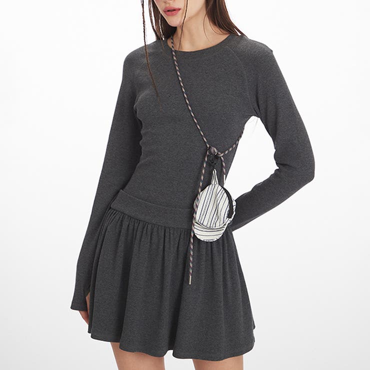 甘辛系ガールズ☆上品で細見えする長袖 プリーツスカート風 ワンピース | 17kg | 詳細画像12 