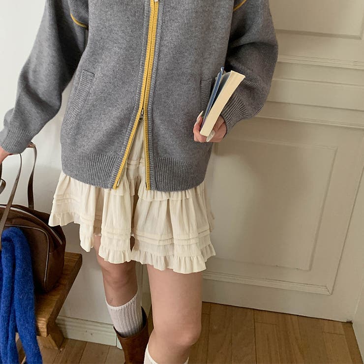 ミレニアル学園風 「レイヤード美学」ウエストゴム ベルベット | 17kg | 詳細画像15 