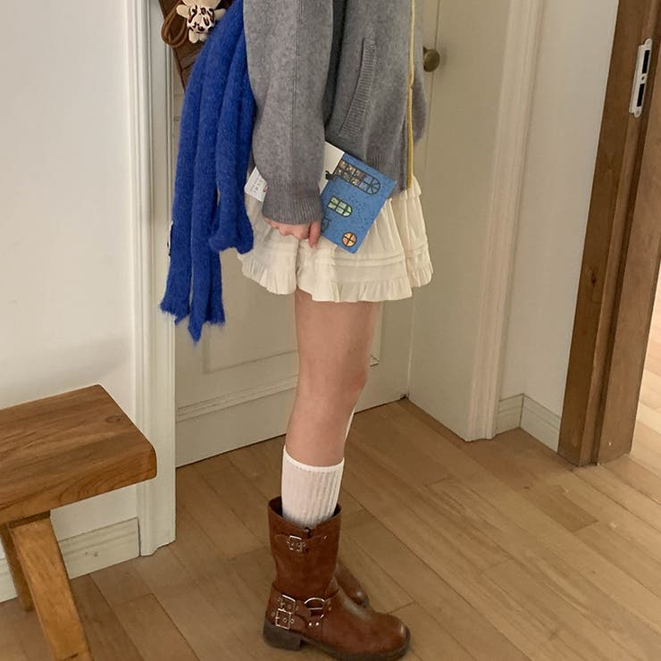 ミレニアル学園風 「レイヤード美学」ウエストゴム ベルベット | 17kg | 詳細画像18 