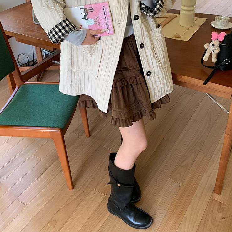 ミレニアル学園風 「レイヤード美学」ウエストゴム ベルベット | 17kg | 詳細画像24 