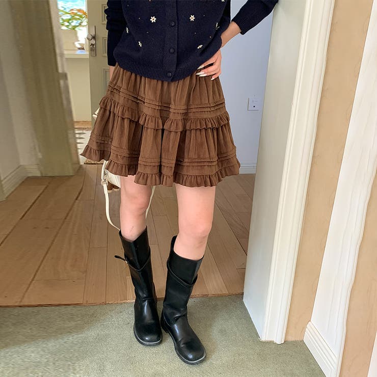 ミレニアル学園風 「レイヤード美学」ウエストゴム ベルベット | 17kg | 詳細画像36 