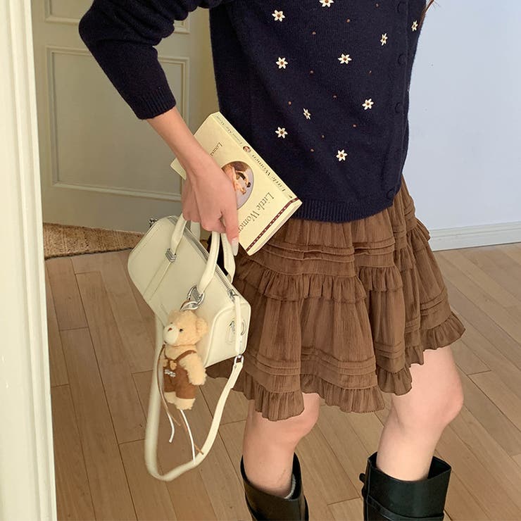 ミレニアル学園風 「レイヤード美学」ウエストゴム ベルベット | 17kg | 詳細画像37 