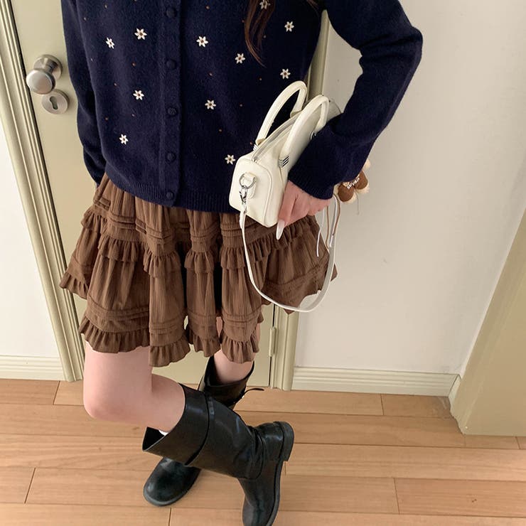 ミレニアル学園風 「レイヤード美学」ウエストゴム ベルベット | 17kg | 詳細画像38 