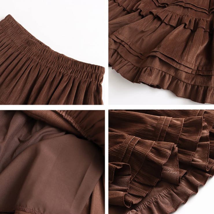 ミレニアル学園風 「レイヤード美学」ウエストゴム ベルベット | 17kg | 詳細画像40 