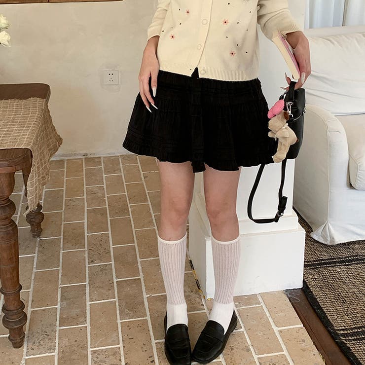 ミレニアル学園風 「レイヤード美学」ウエストゴム ベルベット | 17kg | 詳細画像46 