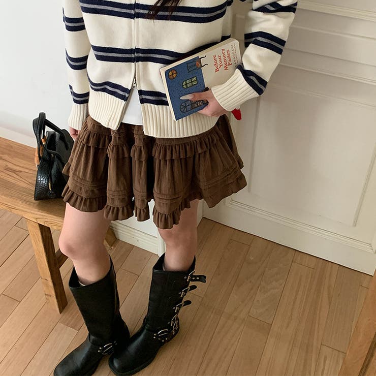 ミレニアル学園風 「レイヤード美学」ウエストゴム ベルベット | 17kg | 詳細画像48 