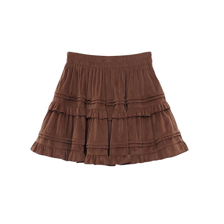 ミレニアル学園風 「レイヤード美学」ウエストゴム ベルベット | 17kg | 詳細画像5 