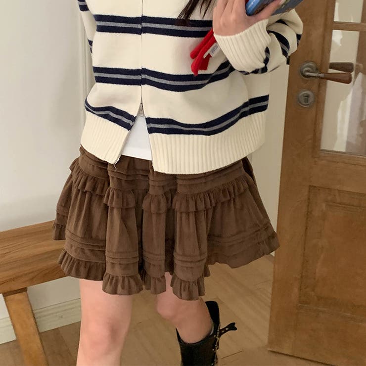 ミレニアル学園風 「レイヤード美学」ウエストゴム ベルベット | 17kg | 詳細画像51 