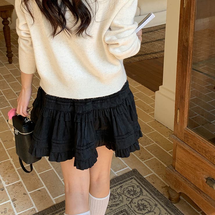 ミレニアル学園風 「レイヤード美学」ウエストゴム ベルベット | 17kg | 詳細画像52 